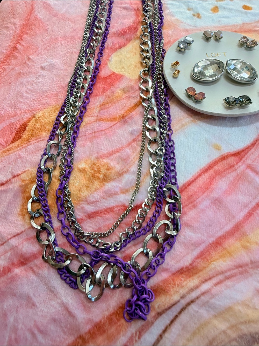 Loft earrings and necklace set NWT! - Picture 2 of 5